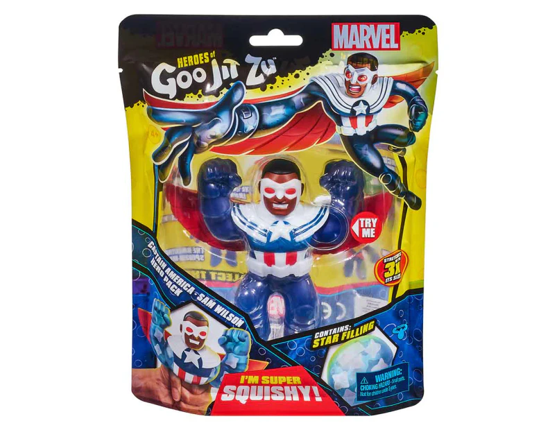 Marvel Heroes Of Goo Jit Zu S5 Hero Pack Captain America Sam Wilson