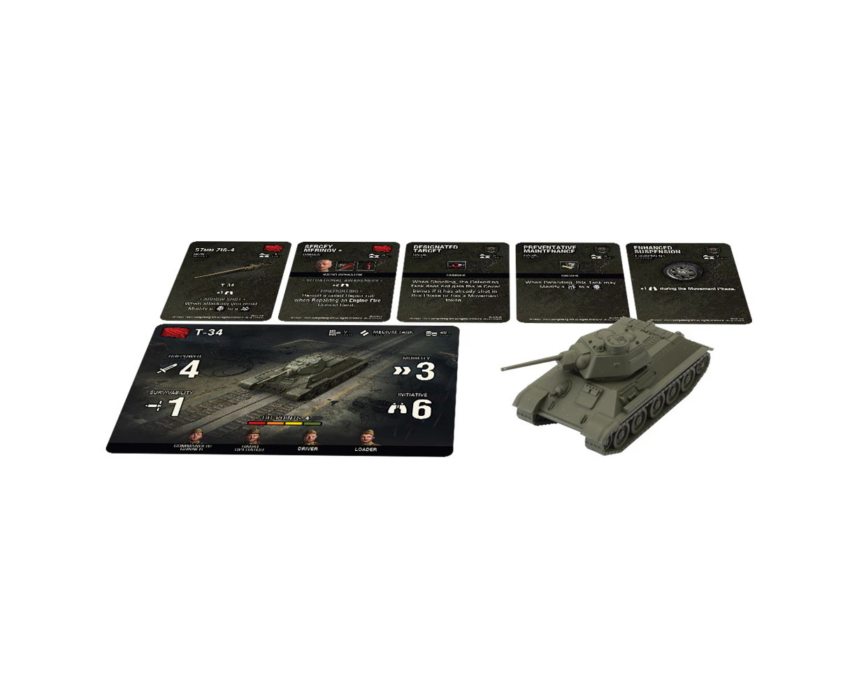 World of Tanks Miniatures Game Wave 2 Tank T34 Expansion