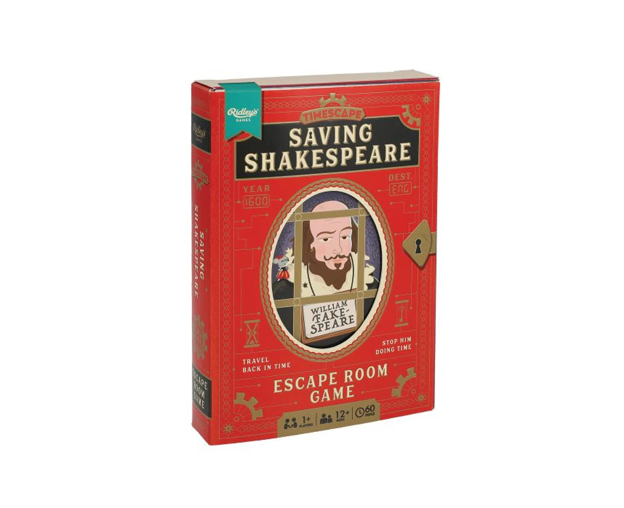 Ridley's Timescape: Saving Shakespeare Escape Room Game (Red)