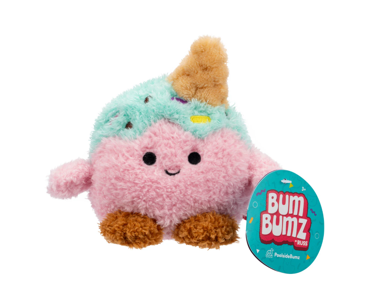 Bumbumz Poolside Isabella Ice Cream 4.5 inch Plush