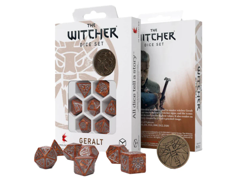 Q Workshop The Witcher Geralt The Monster Slayer Dice Set