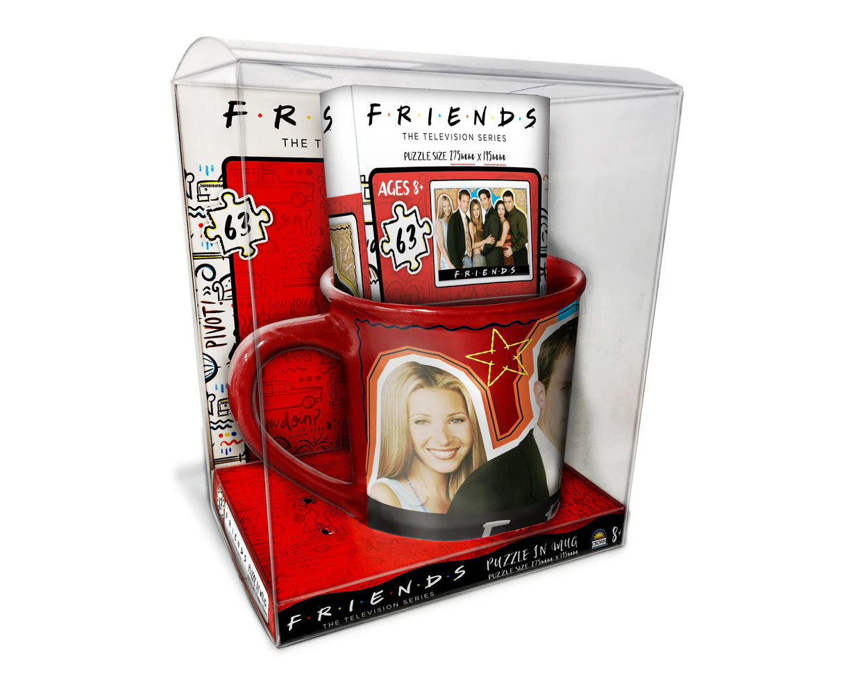 Friends 63 Piece Jigsaw Puzzle In Mug Gift Set