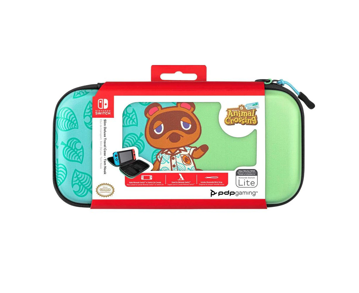 PDP Nintendo Switch Slim Animal Crossing Tom Nook Deluxe Travel Elite Case