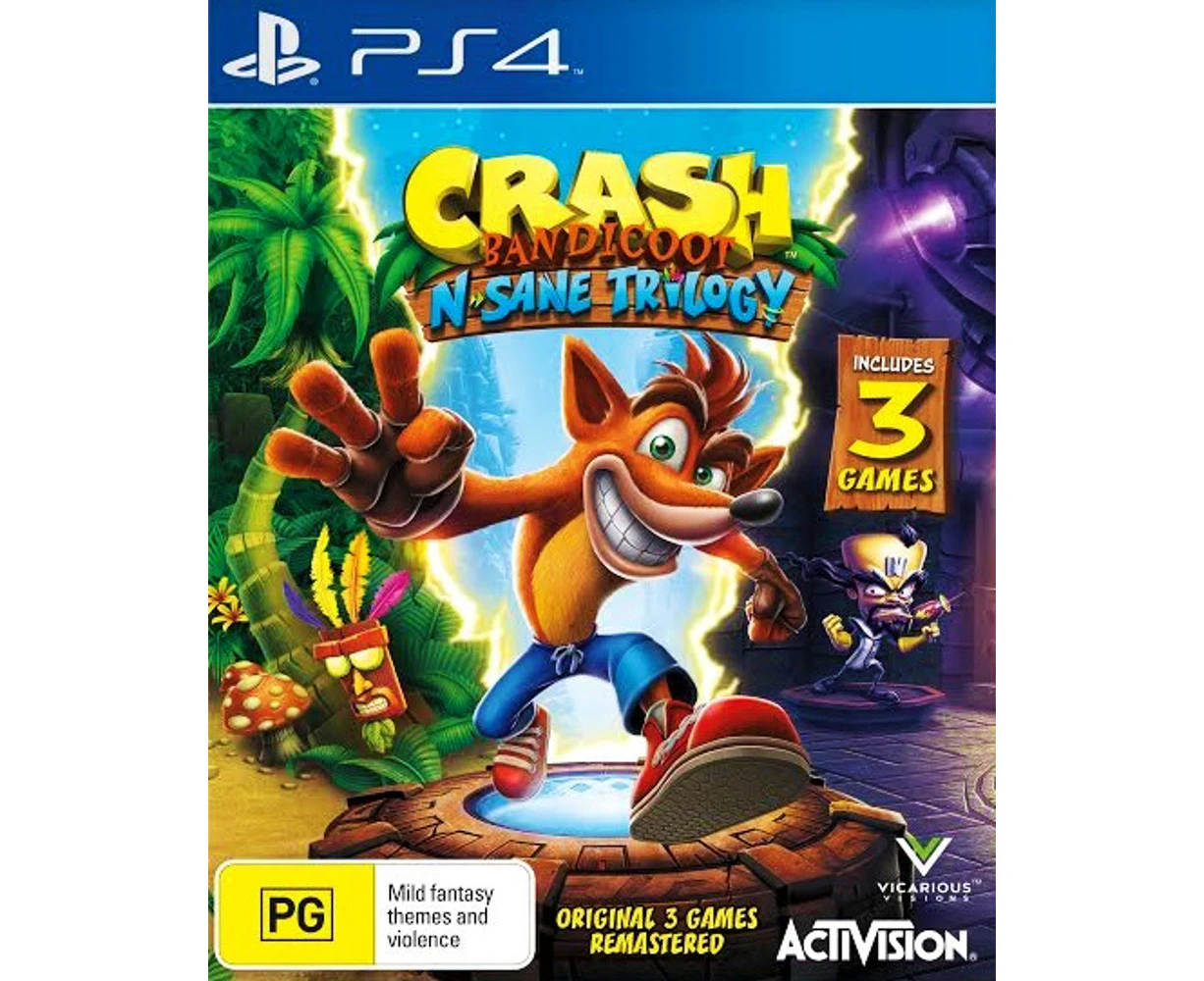 Crash Bandicoot N.Sane Trilogy (PS4) - Refurbished Grade B