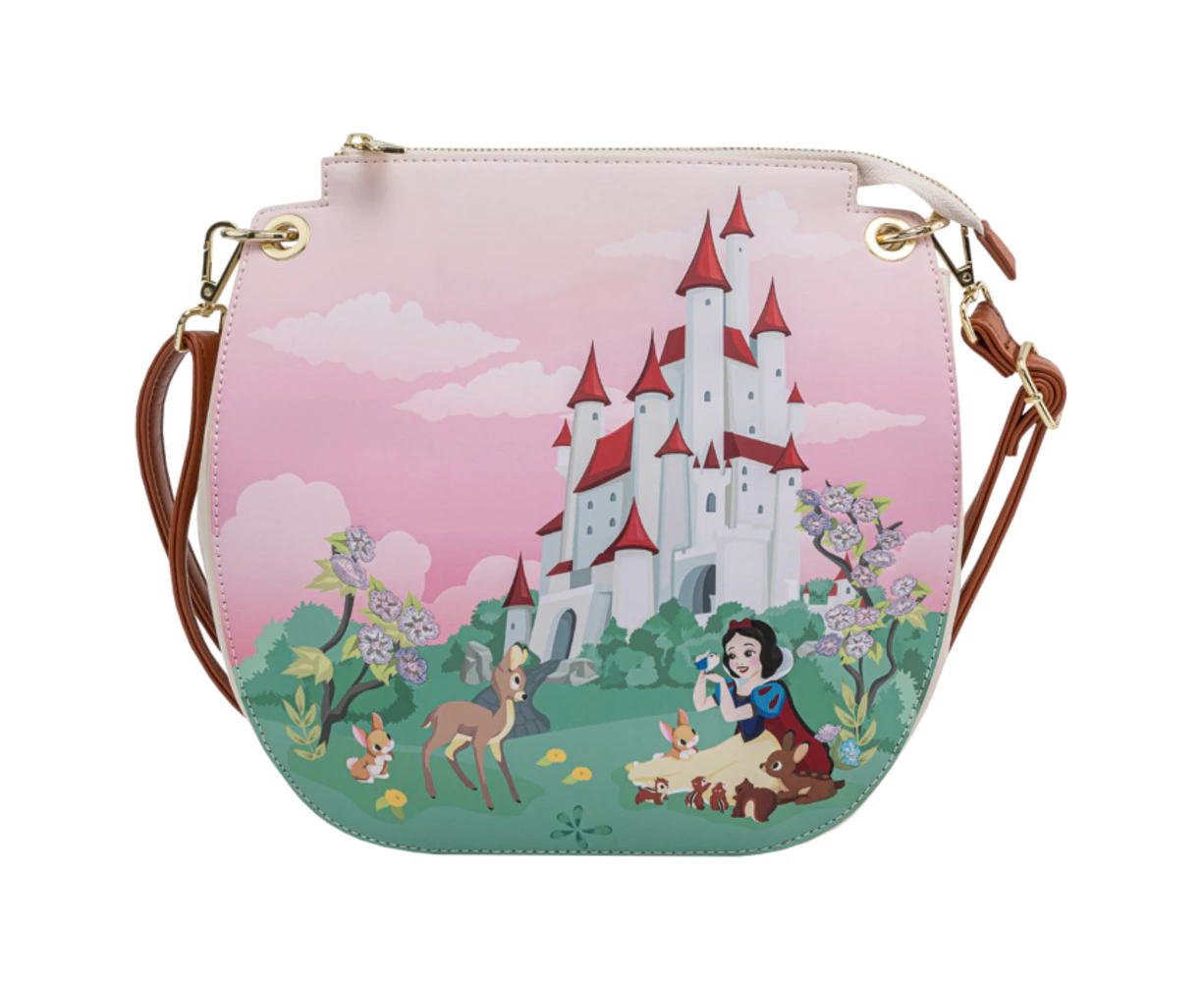 Loungefly   Snow White And The Seven Dwarfs   Castle Crossbody Bag