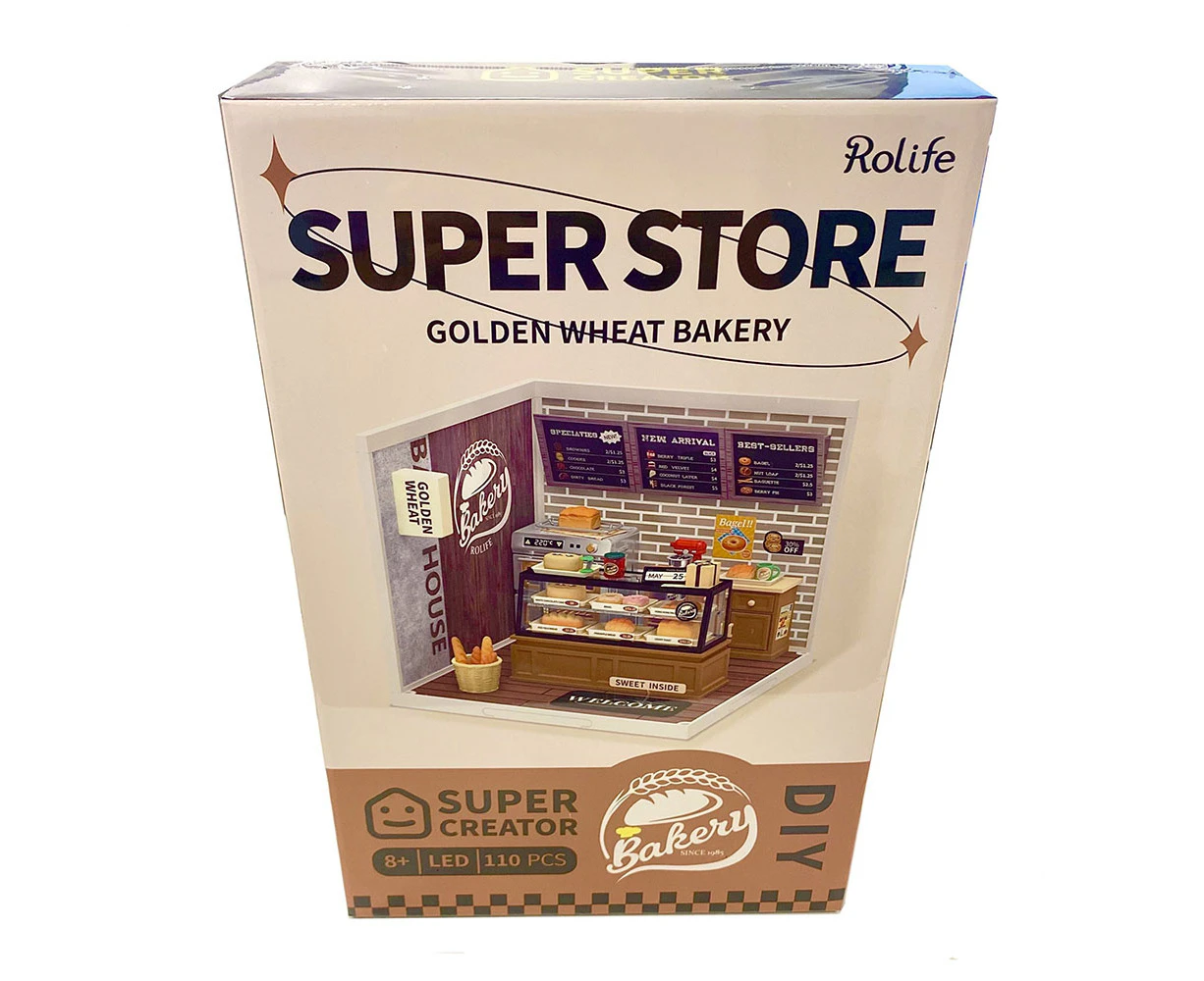 Rolife DIY Wooden 3D Superstore Bakery Store