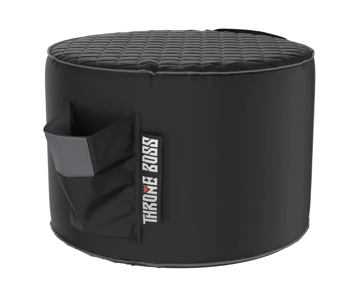 Throne Boss Footstool (Black/Grey)