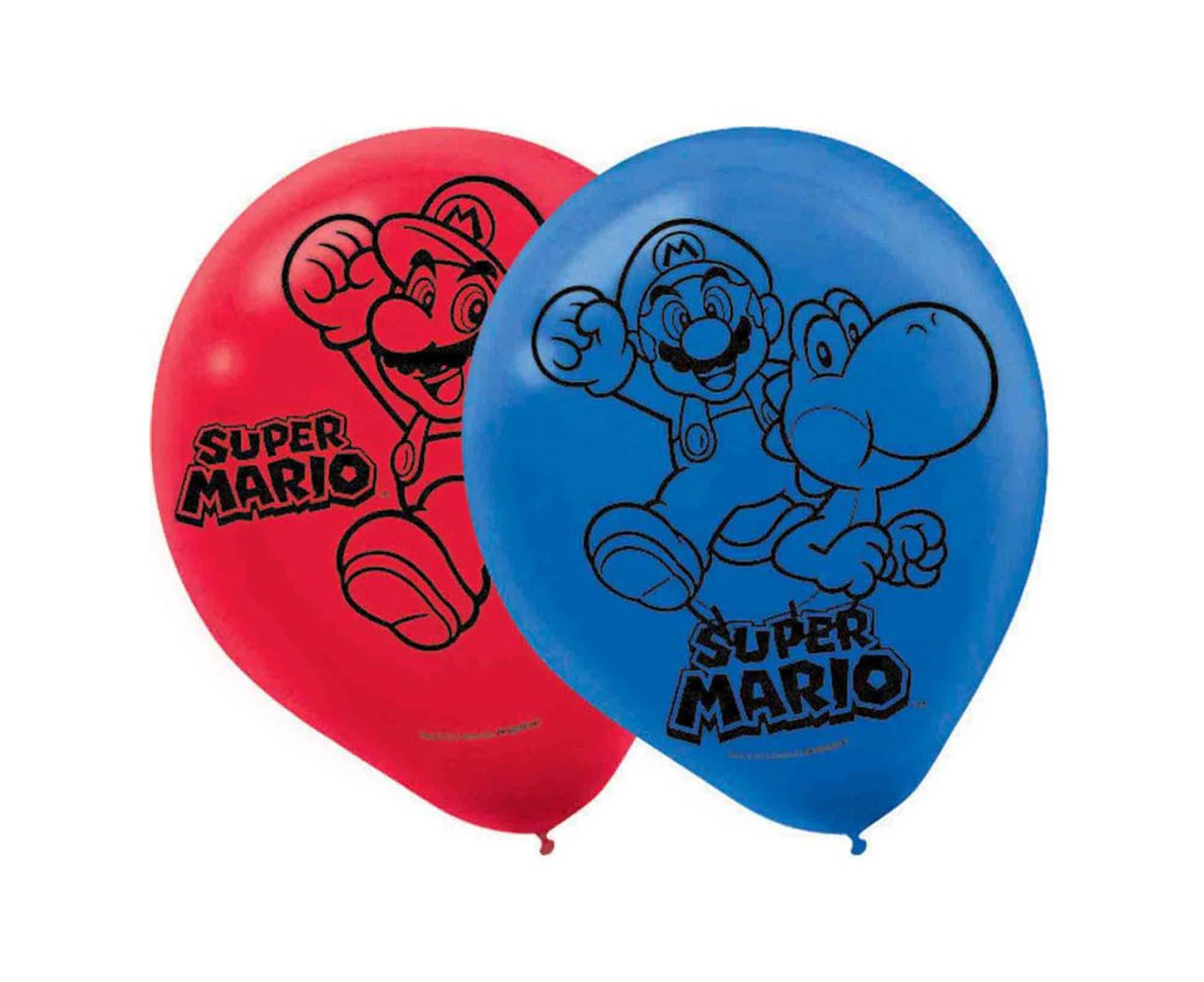 Super Mario Brothers 30cm Latex Balloons