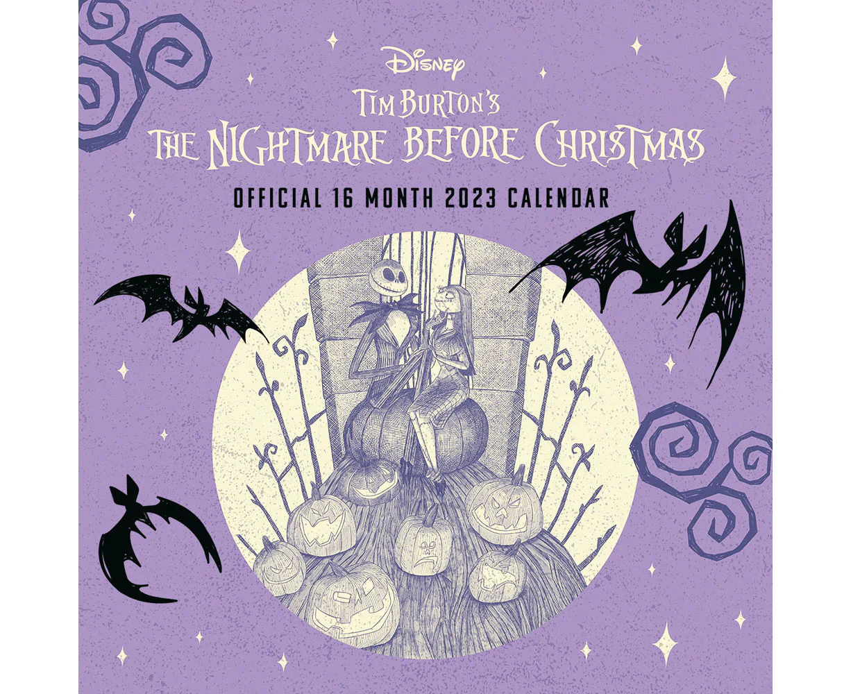 The Nightmare Before Christmas 2023 Square Wall Calendar