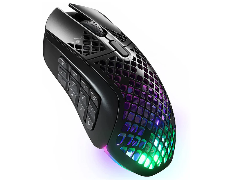 SteelSeries Aerox 9 Ultra-Lightweight Wireless RGB Gaming Mouse (Onyx)