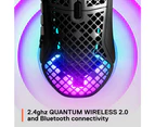 SteelSeries Aerox 9 Ultra-Lightweight Wireless RGB Gaming Mouse (Onyx)