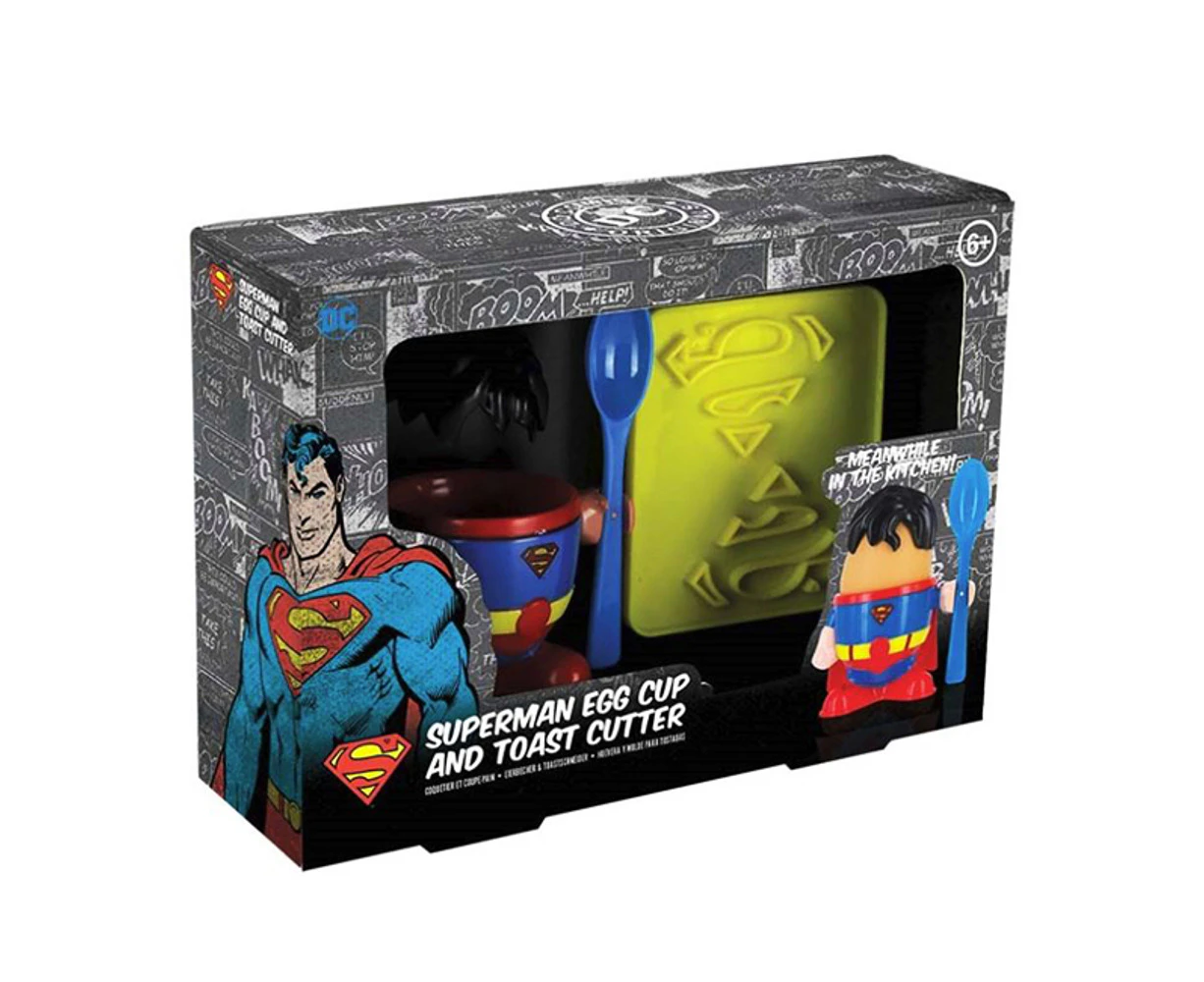 DC Comics Superman Egg Cup and Toast Cutter