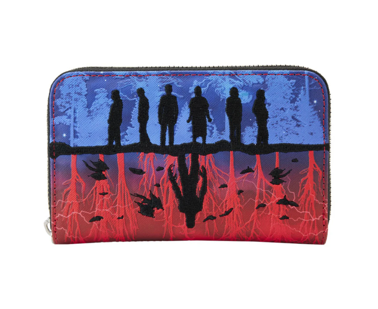 Loungefly Stranger Things Upside Down Shadows Faux Leather Zip Wallet