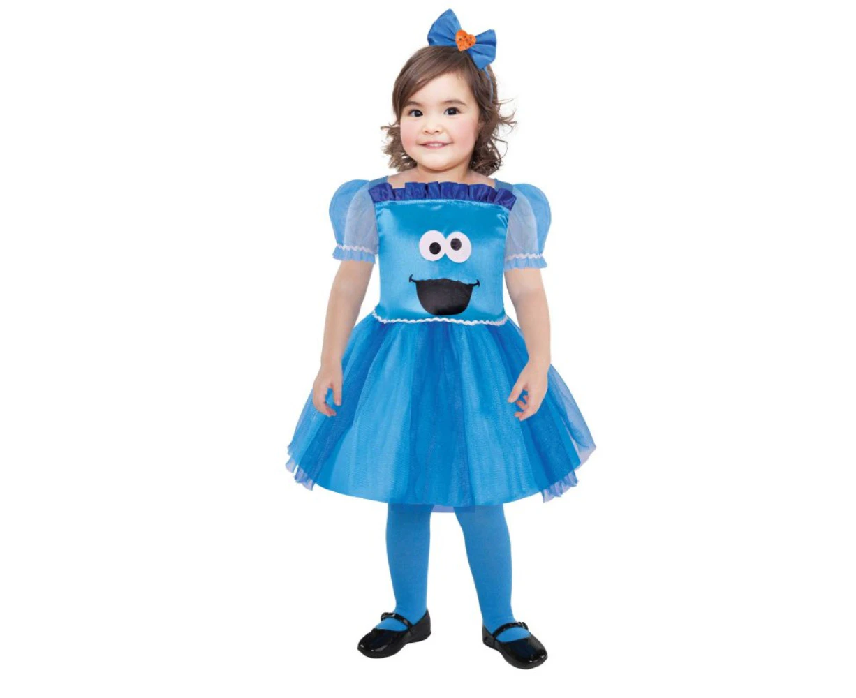 Sesame Street Cookie Monster Costume Girls 18-24 Months