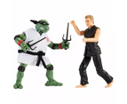 2pc TMNT vs Cobra Kai 6''/15.2cm Action Figures Raph vs John Kreese Toy 4y+