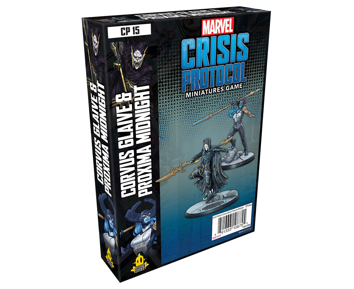 Marvel Crisis Protocol Corvus Glaive and Proxima Midnight Miniatures Board Game