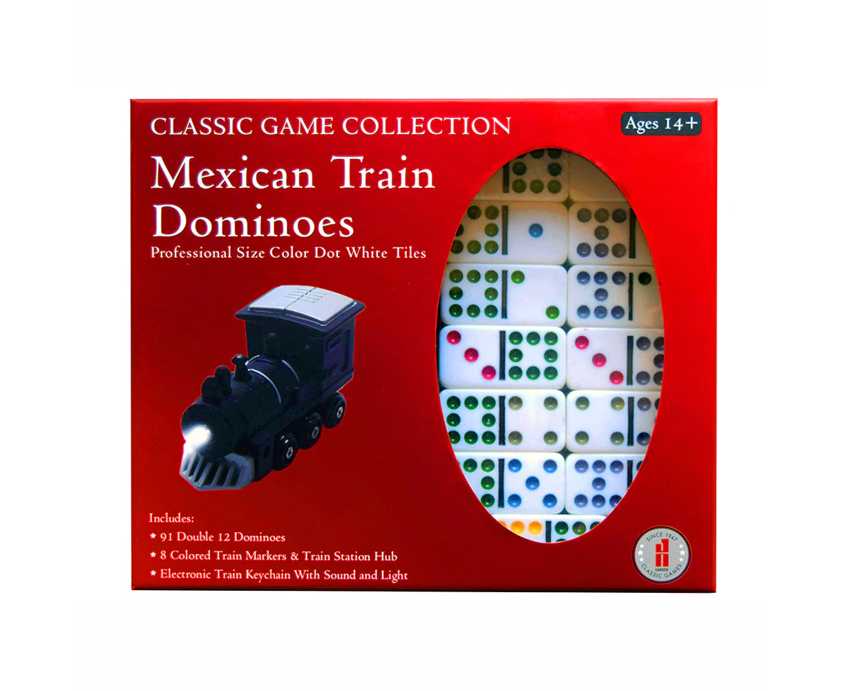 Classic Game Collection Mexican Train Dominoes Game