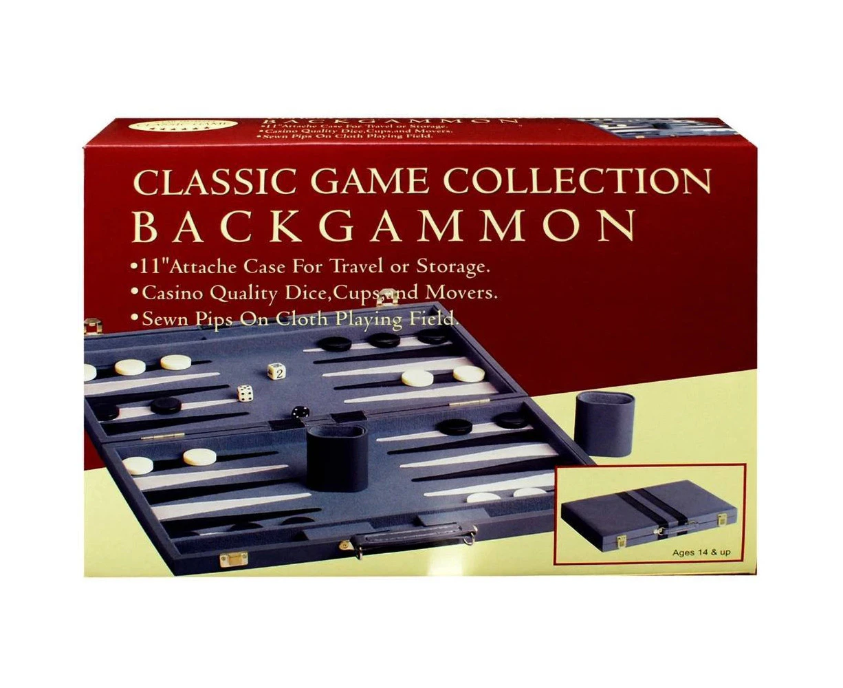 Backgammon 11 inch Vinyl Case Board Game