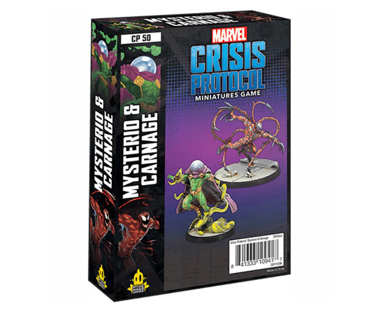 Marvel Crisis Protocol Mysterio and Carnage Character Pack Miniatures Board Game