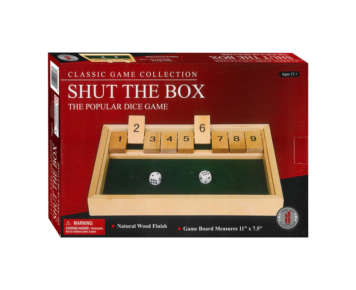 Classic Game Collection Shut The Box Dice Game