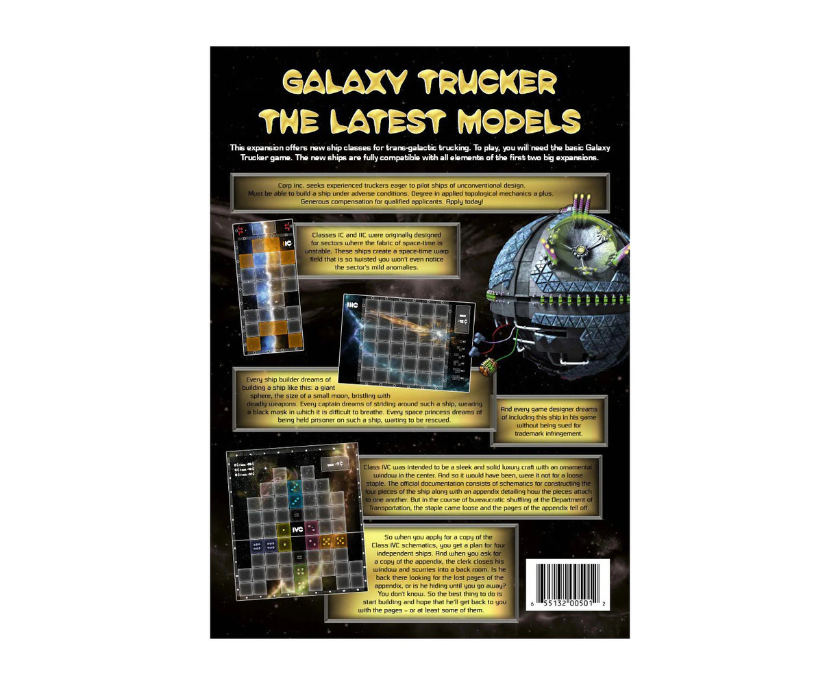 Galaxy Trucker Latest Models Expansion Board Game