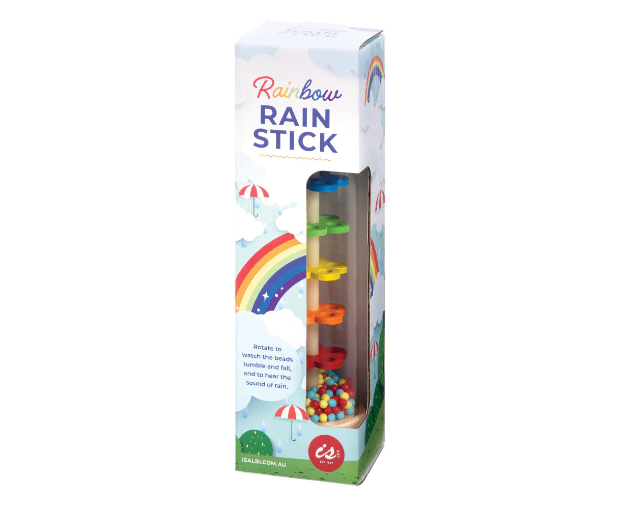 Rainbow Rain Stick Sensory Toy