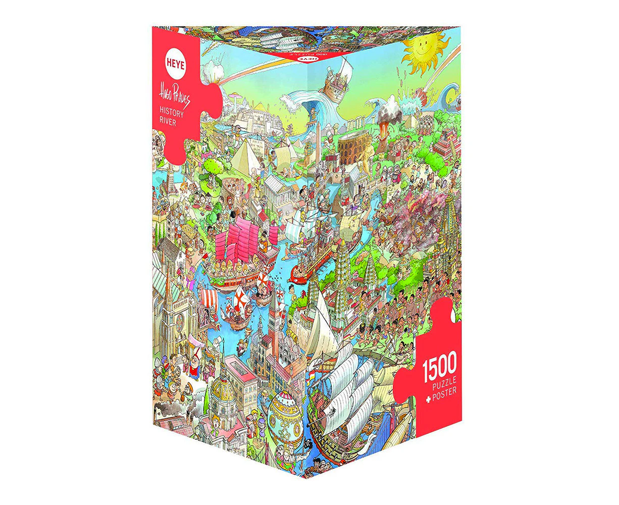 Heye Hugo Prades History River 1500 Piece Jigsaw Puzzle