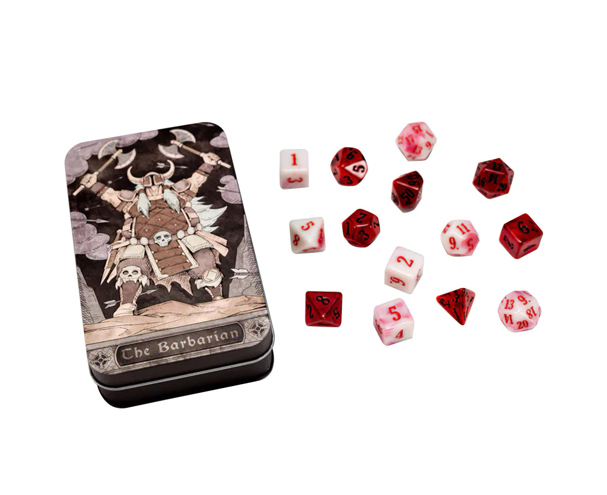 Beadle and Grimm's Character Class Barbarian Dice Set