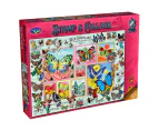 Holdson Stamp and Collage Butterflies 1000 Piece Jigsaw Puzzle