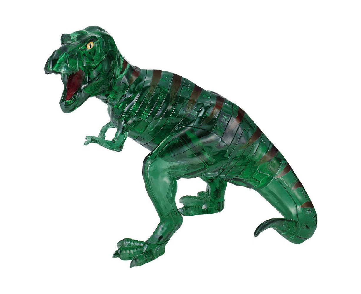 3D Crystal Puzzle Green T-Rex With Stickers