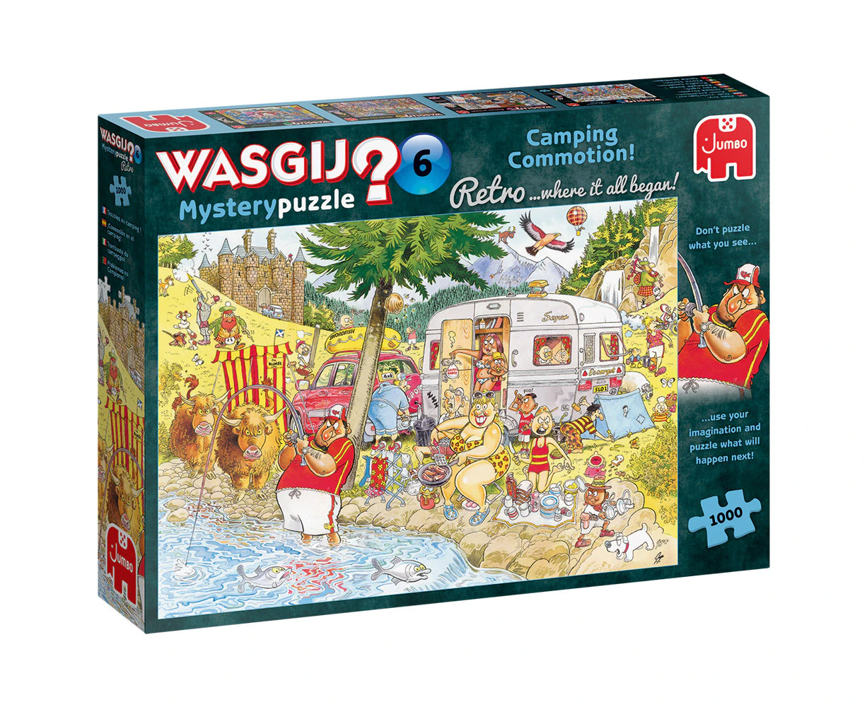 Wasgij Retro Mystery #6 Camping Commotion 1000 Piece Jigsaw Puzzle