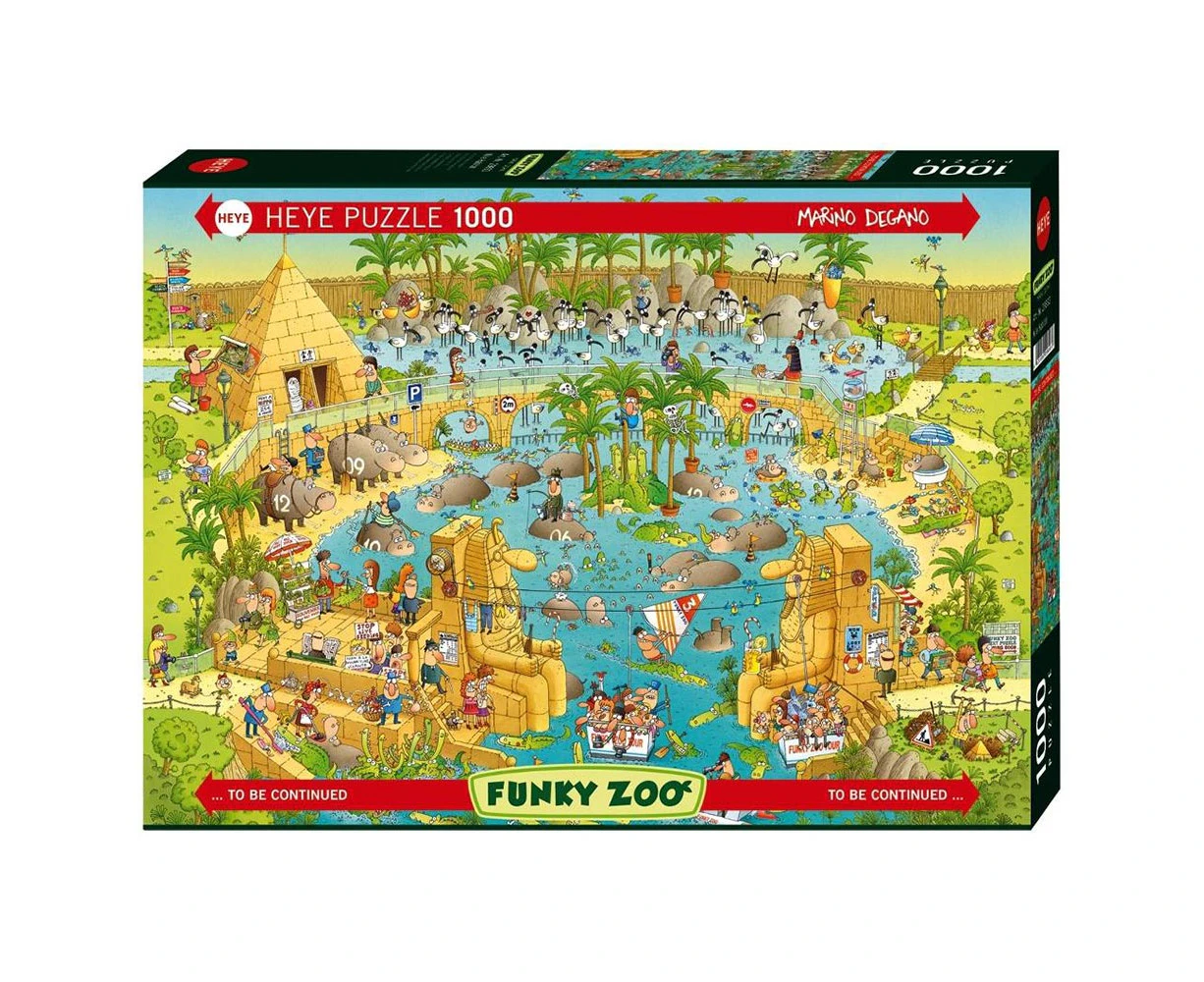 Heye Funky Zoo Nile Habitat 1000 Piece Jigsaw Puzzle