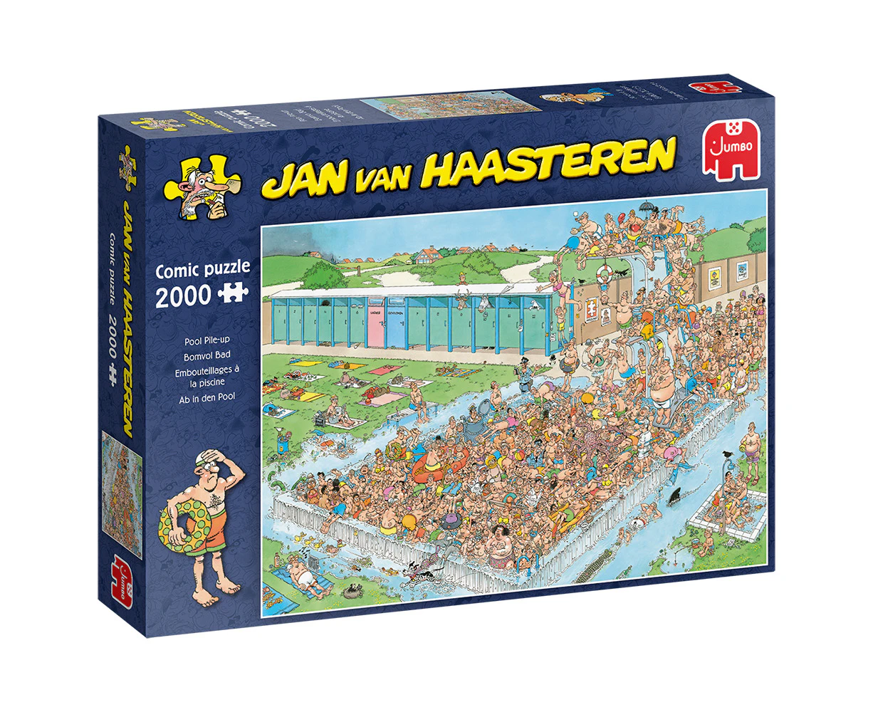 Jan Van Haasteren Pool Pile-Up 2000 Piece Jigsaw Puzzle