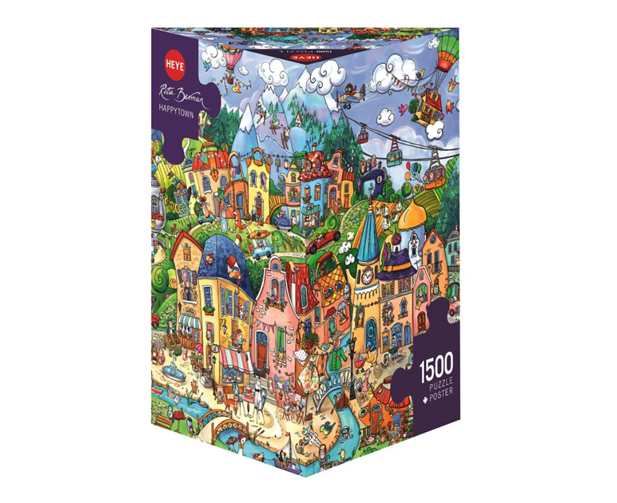 Heye Rita Berman Happytown 1500 Piece Jigsaw Puzzle