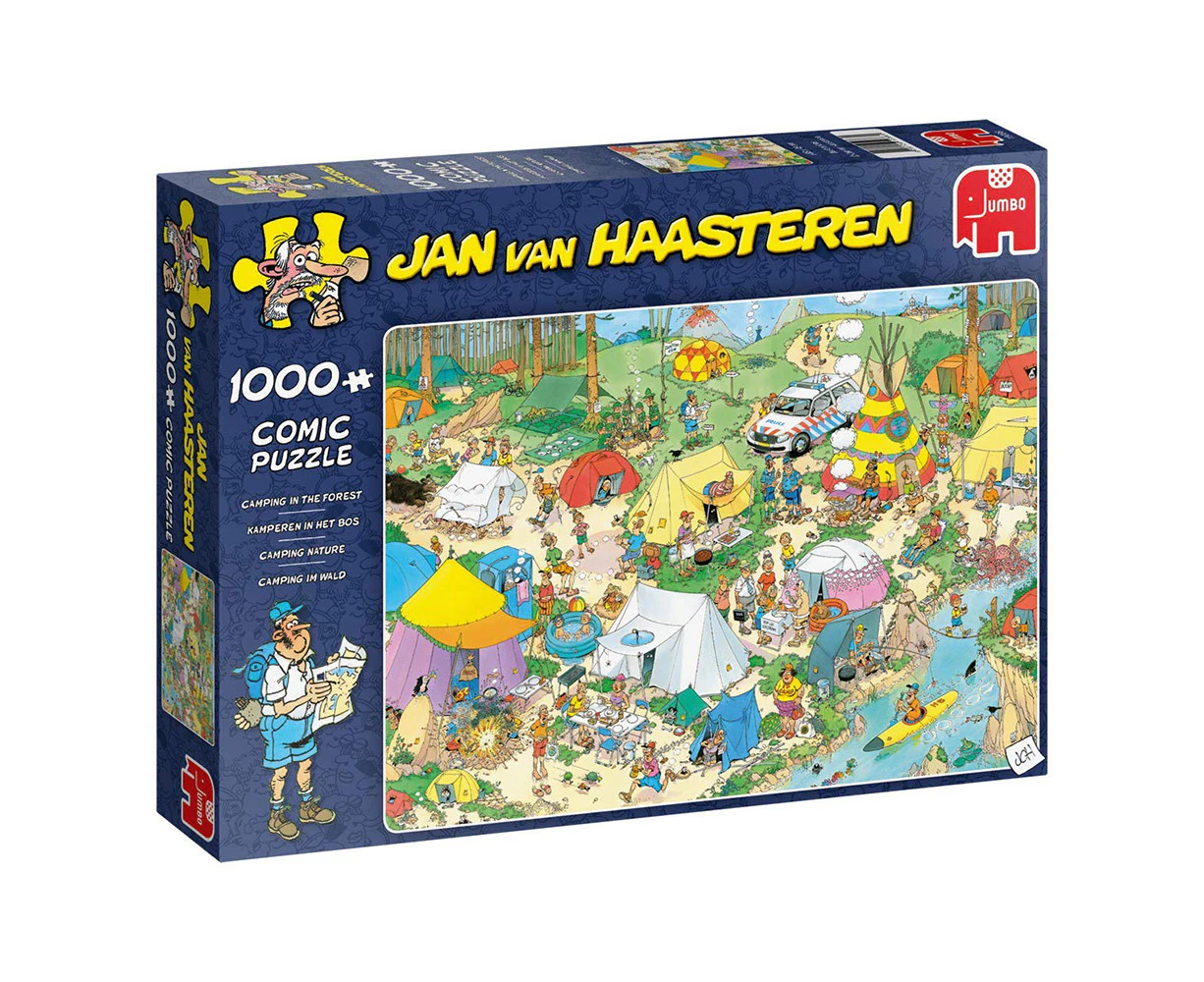 Jan Van Haasteren Camping in the Forest 1000 Piece Jigasw Puzzle