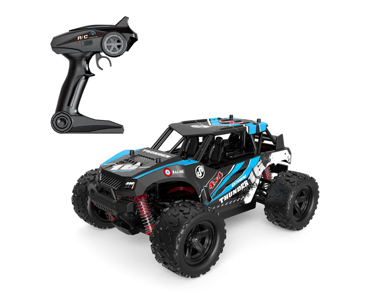 THUNDER 1:18 4WD TRUCK Blue Remote Control Car