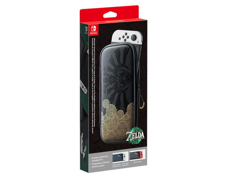 Nintendo Switch Carrying Case The Legend of Zelda Tears of the Kingdom Edition and Screen Protector