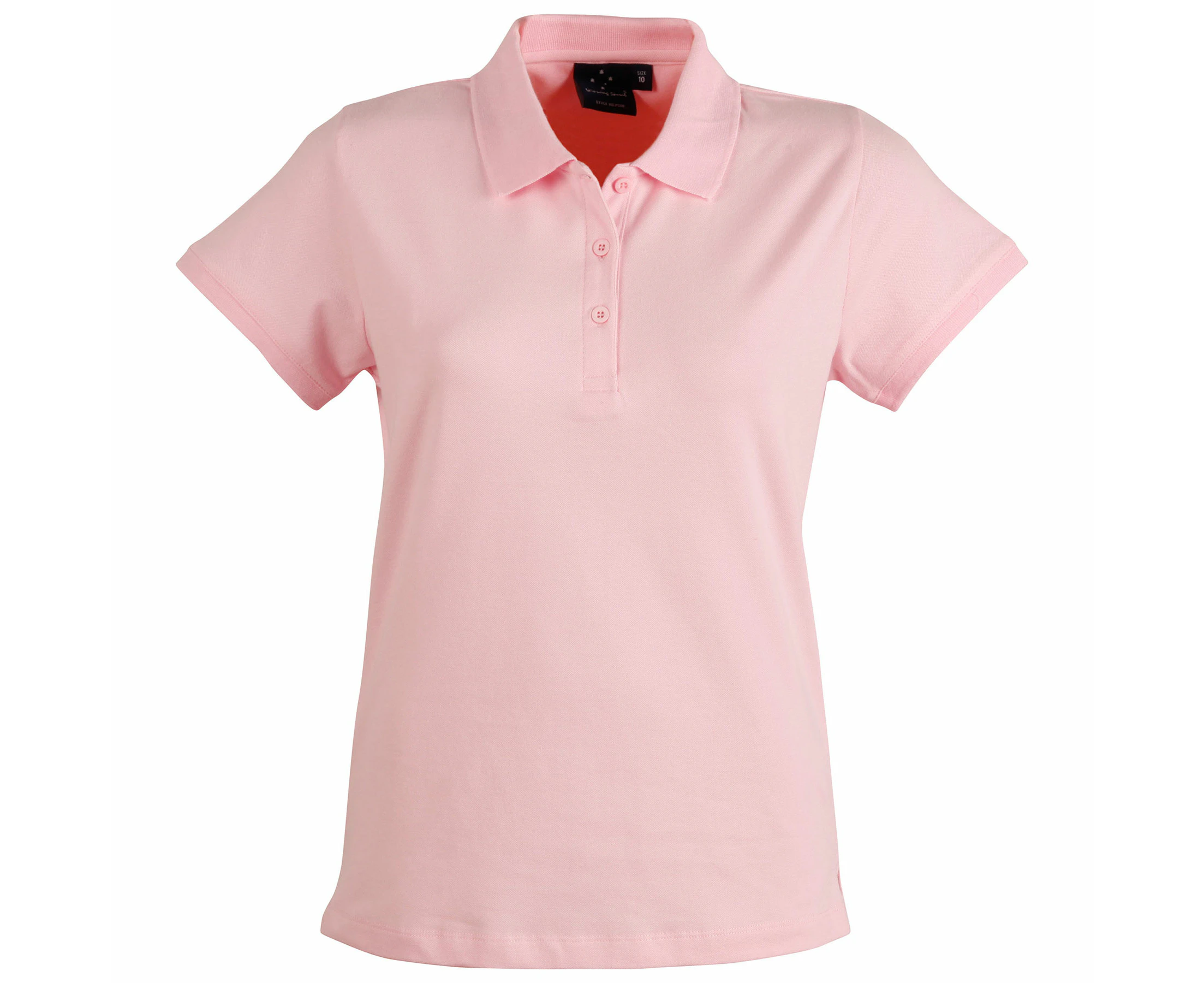 UPTON | Womens Cotton Stretch Polo Shirts - Pink