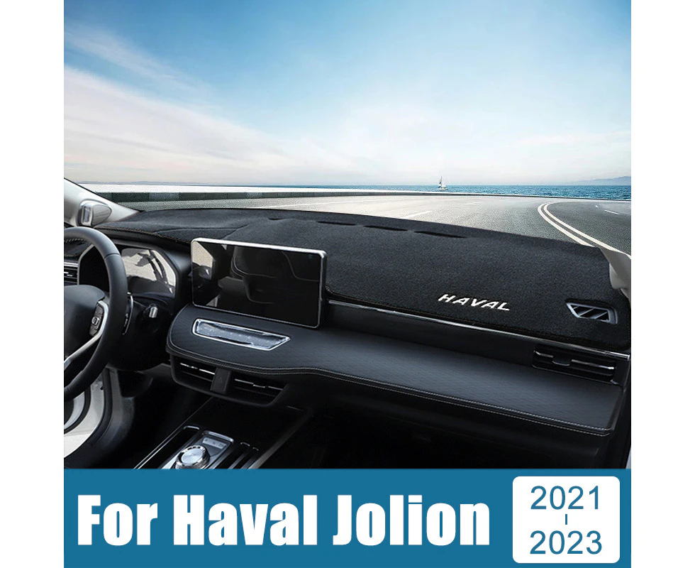 (A With HUD Red RHD)MaxpowerFor Haval Jolion 2021 2022 2023 2024 Car Dashboard Cover Avoid Light Pad Sun Shade Case Anti-UV Carpets Non-Slip Mat Accessorie