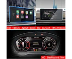 (185x110mm)MaxpowerTempered Glass For Audi A4 B9 S4 A5 S5 Q5 2016-2019 Car GPS Radio Navigation Dashboard Screen Protector Display Film LCD