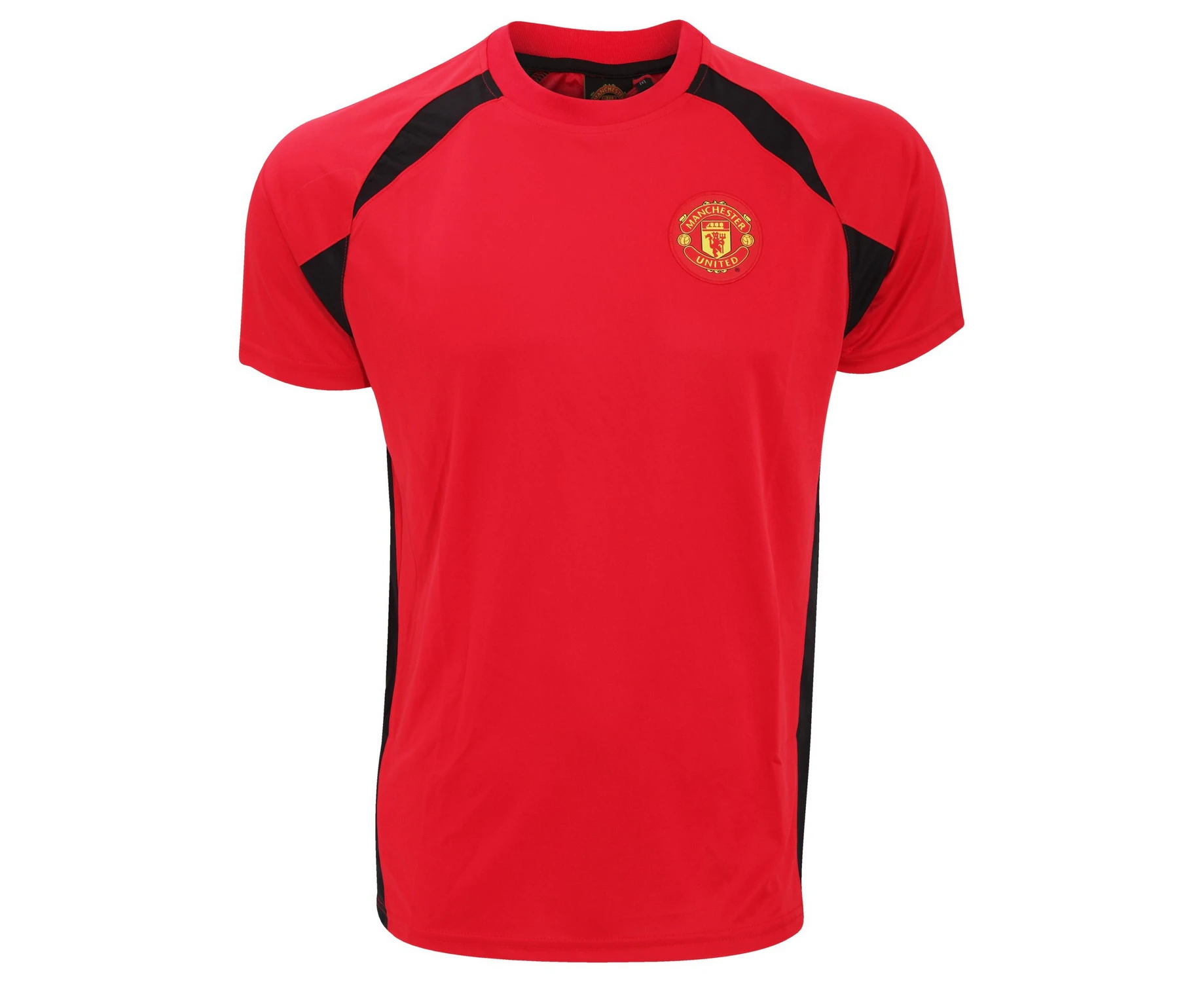 Manchester United FC Boys Panel T-Shirt (Red/Black/Yellow) - SG37037