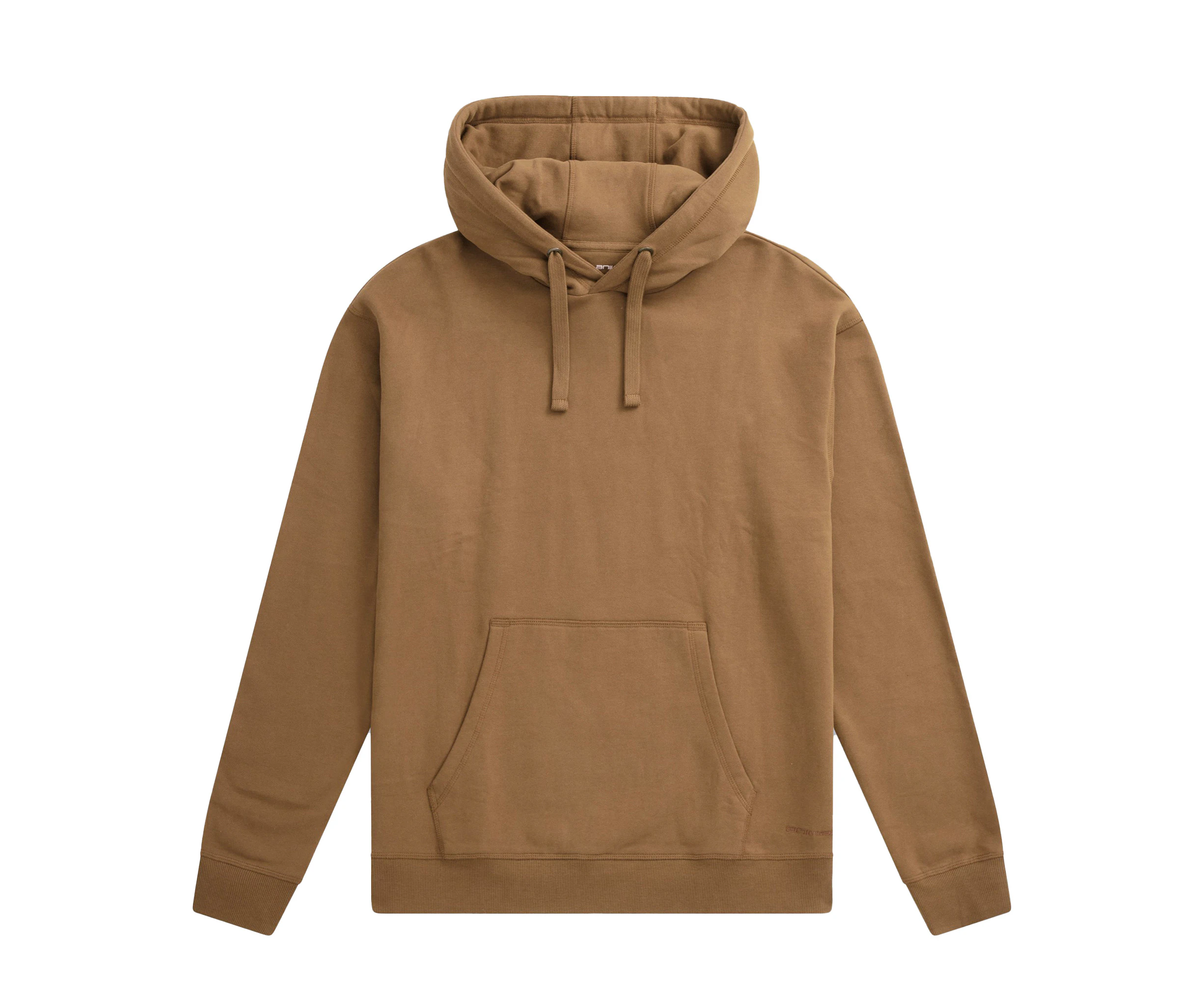 Animal Mens Icon Organic Drop Shoulder Hoodie (Taupe) - MW3511