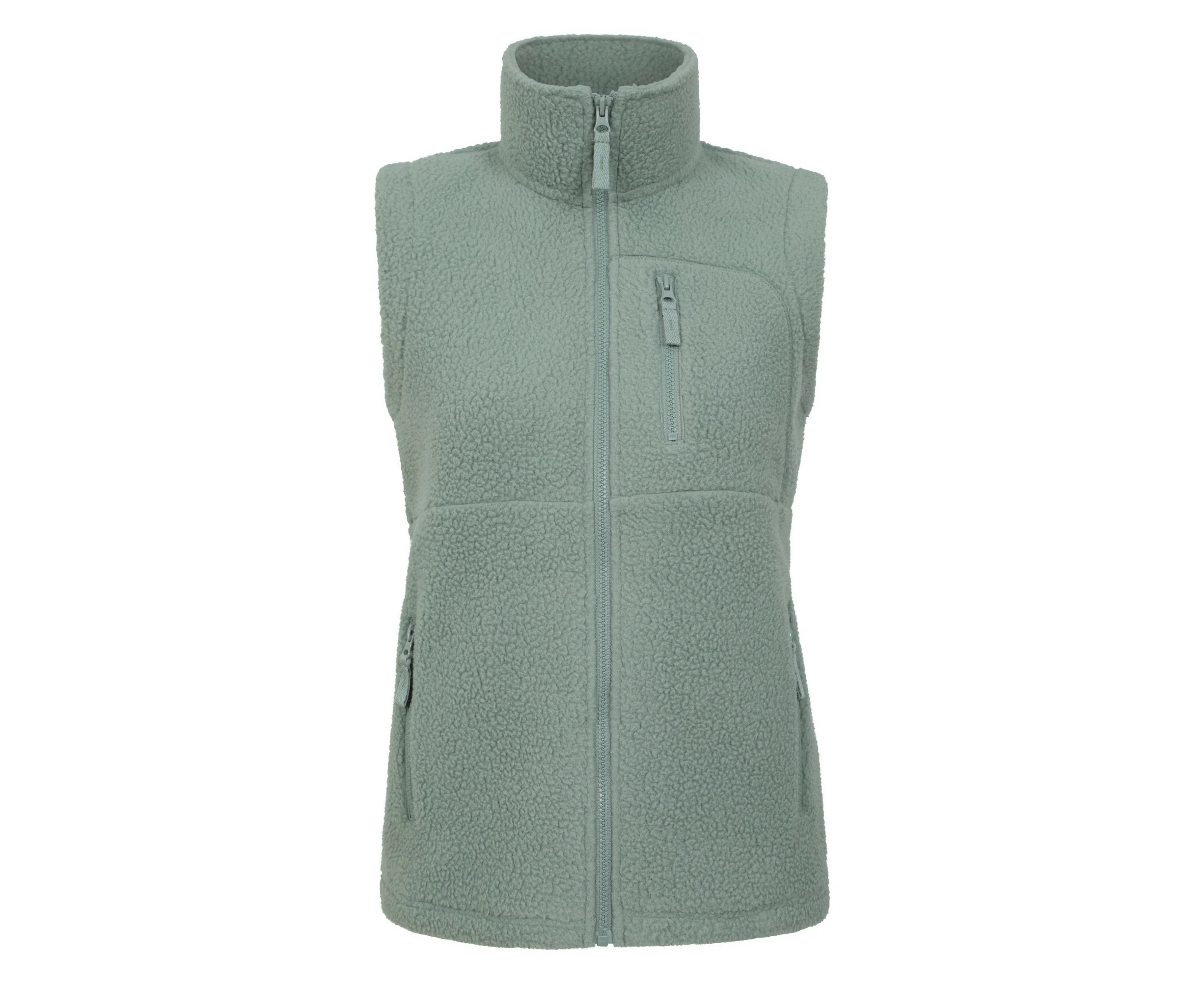 Mountain Warehouse Womens Buxton Borg Gilet (Khaki Green) - MW3531