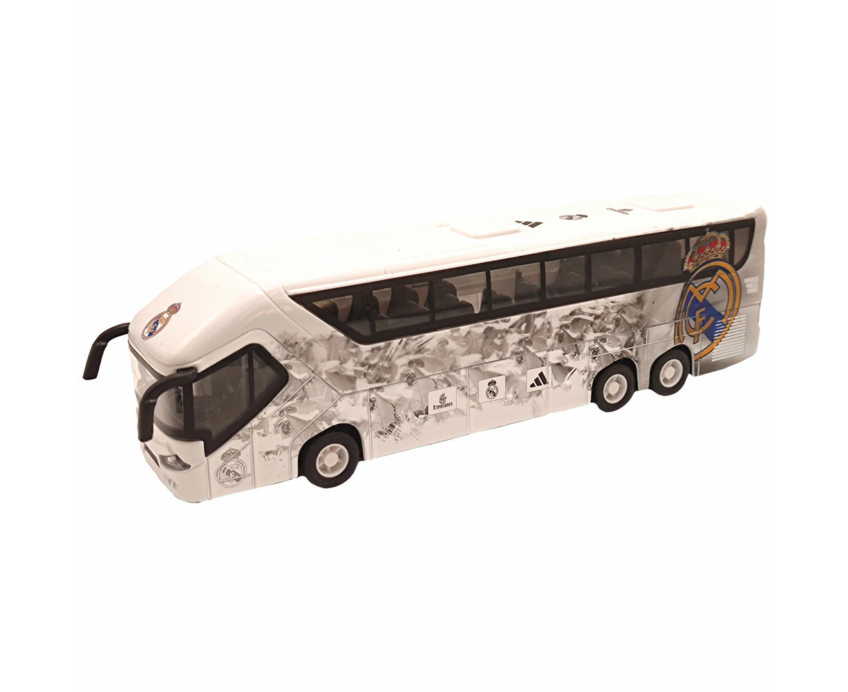 Real Madrid CF Team Die Cast Toy Bus (Gold/Blue/Red) - TA12198