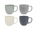 Ecology Dwell Set of 4 Mugs 300ml - Linen, Denim, Jade, Pebble