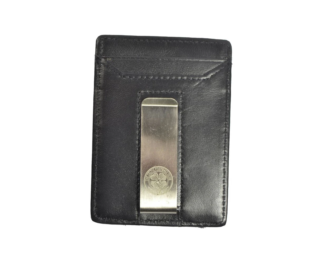 Celtic FC Leather Money Clip Wallet (Black) - BS4582