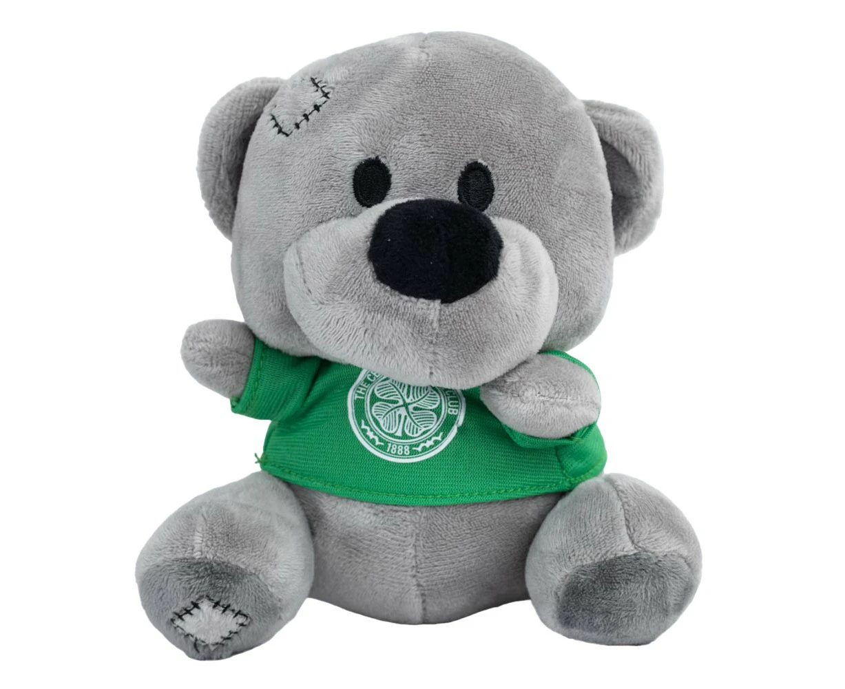 Celtic FC Crest Teddy Bear (Grey/Green) - TA12636