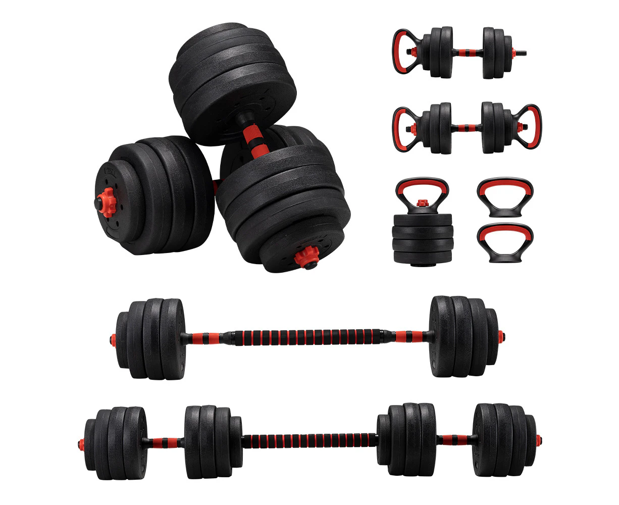 ProPulse 40KG Adjustable Dumbbell Barbell Set Home Gym Weights Exercise