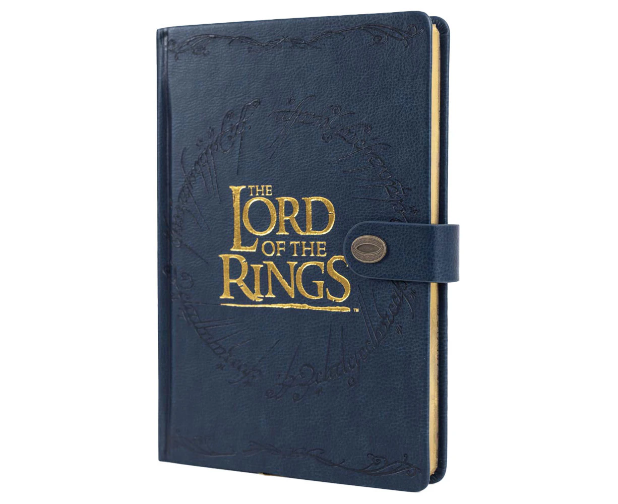 The Lord Of The Rings Premium Notebook (Blue/Gold) - TA12588