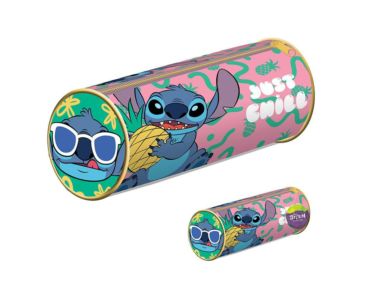 Lilo & Stitch You´re My Fave Barrel Pencil Case (Pink/Blue) - PM5967